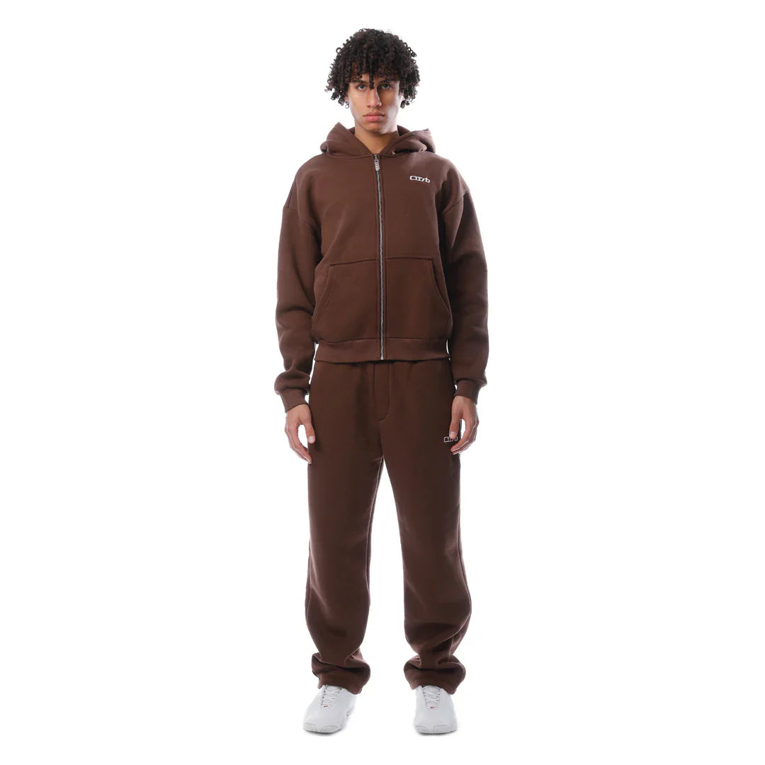 TRACKSUIT CUSB Con Cremallera Marrón